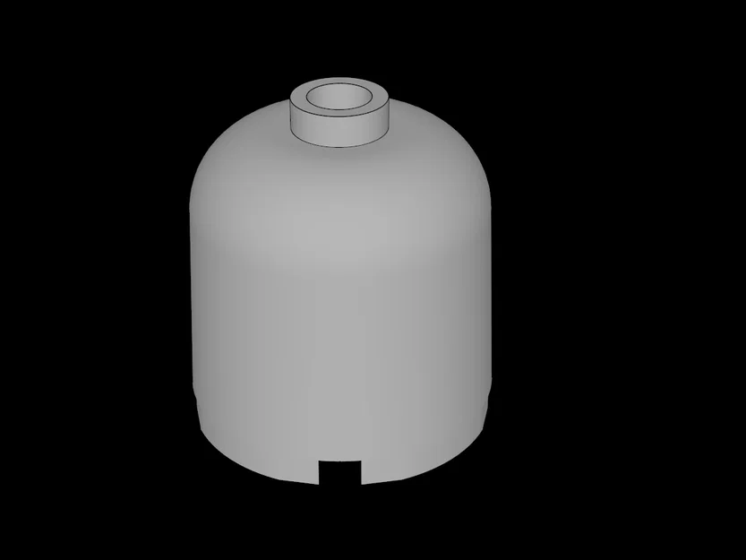 Mô hình khối trụ tròn tương thích Lego (30151a.dat) in 3D - Image 1