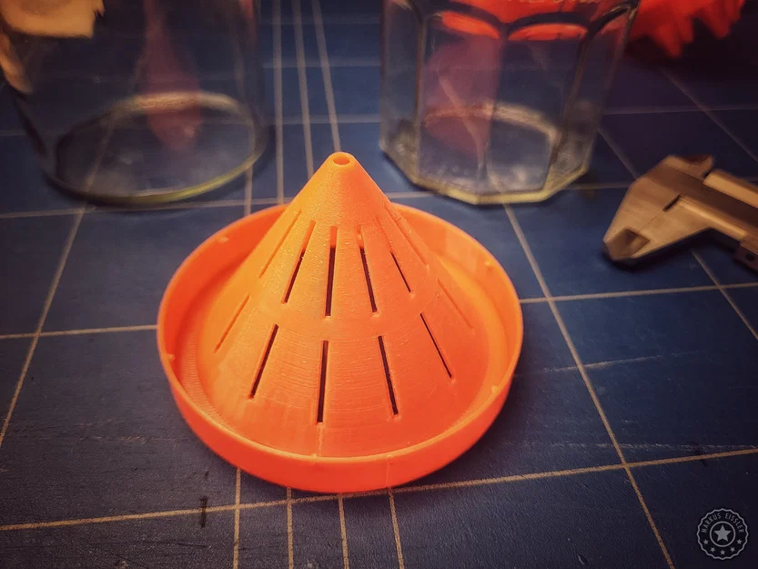 Bẫy ruồi giấm (Fruit fly trap) cho hũ mứt – lỗ mở ~71mm - Image 3