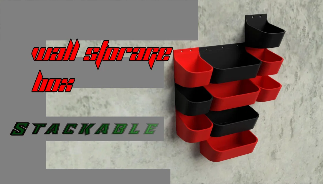 Hộp/khay Storage Wall gắn tường – xếp chồng (stackable) - Image 1