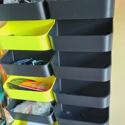 Hộp/khay Storage Wall gắn tường – xếp chồng (stackable)