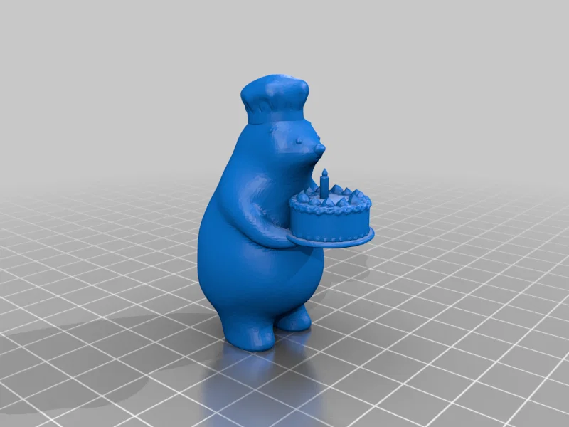 Mô hình gấu Bắc Cực làm bánh (KUMATY) - Món quà sinh nhật 3D siêu cute - Image 3