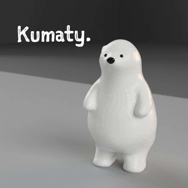 Mô hình in 3D gấu Bắc Cực Kumaty siêu đáng yêu - Image 1