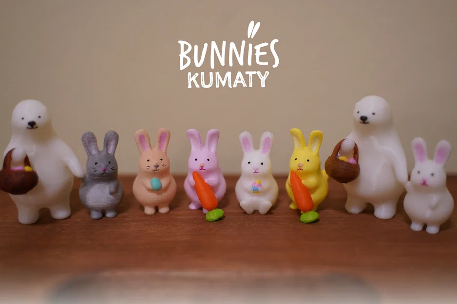 Bộ mô hình 3D KUMATY: Gấu Bắc Cực và những chú thỏ đi tìm trứng - Image 1