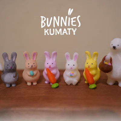 Bộ mô hình 3D KUMATY: Gấu Bắc Cực và những chú thỏ đi tìm trứng