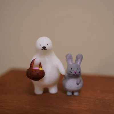 Bộ mô hình 3D KUMATY: Gấu Bắc Cực và những chú thỏ đi tìm trứng