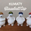 Mô hình gấu Bắc Cực đội mũ lưỡi trai KUMATY - In 3D siêu cute - Thumbnail 1