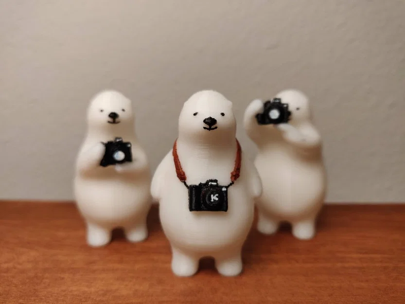 Mô hình 3D KUMATY: Những chú gấu Bắc Cực đam mê nhiếp ảnh - Image 2