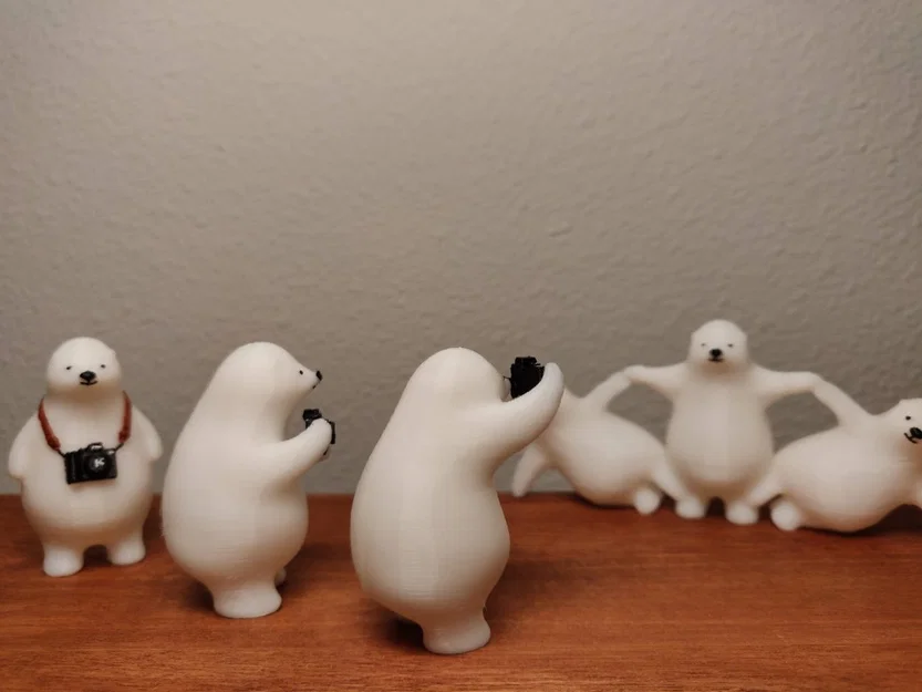 Mô hình 3D KUMATY: Những chú gấu Bắc Cực đam mê nhiếp ảnh - Image 3