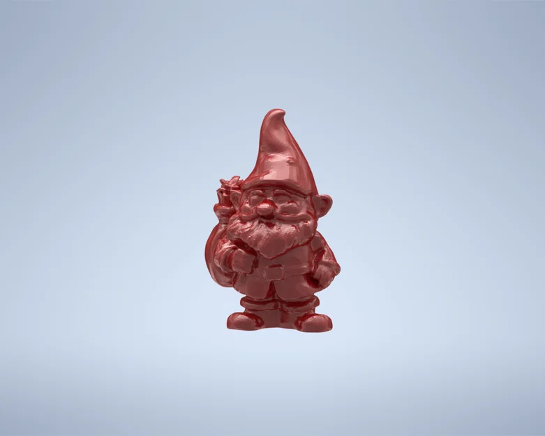 Mô hình 3D chú lùn Giáng sinh (Christmas Gnome) xinh xắn - Image 1