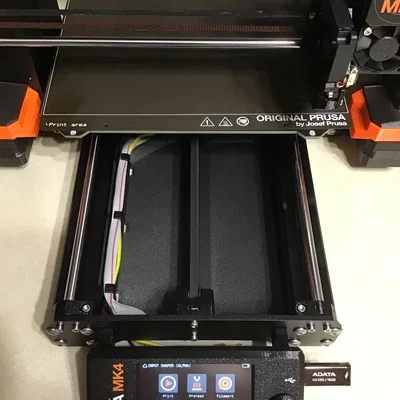 Tấm đế (Baseplate) tùy chỉnh cho máy in 3D Prusa MK4S gọn gàng