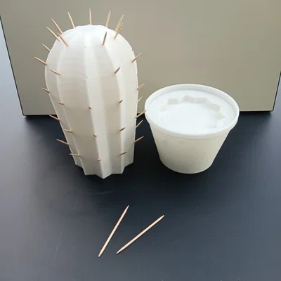 Giá cắm tăm hình xương rồng (Cactus Toothpick Holder)