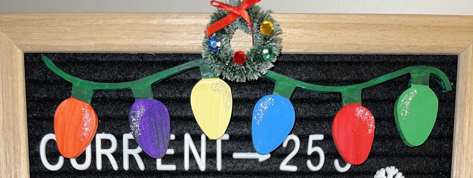 Đèn Trang Trí Giáng Sinh Cho Bảng Pegboard - Dễ In, Dễ Decor - Image 1