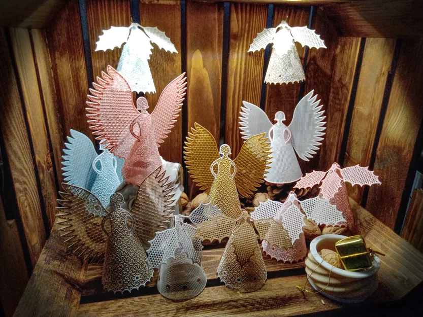 Thiên thần & chuông treo Noel – in nhanh (11–28 phút) - Image 1