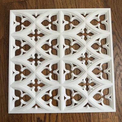 Mô hình trang trí họa tiết Gothic Carlisle Cathedral in 3D