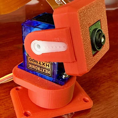 Pi AI Cam pan & tilt đơn giản (2DOF servo stand)