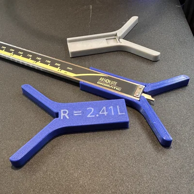 Dụng cụ đo bán kính gắn vào caliper (Caliper Radius Tool)