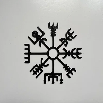 Mô hình trang trí treo tường La bàn Viking (Viking Compass) độc đáo