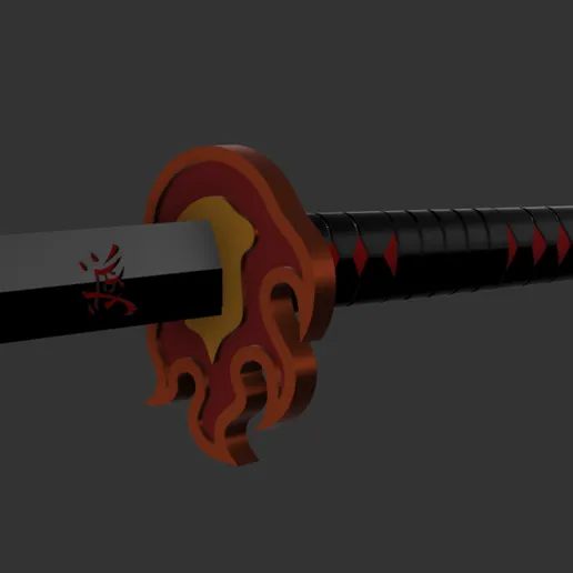 Tải file 3D Katana của Tanjiro Kamado - Mô hình Cosplay ấn tượng - Image 1