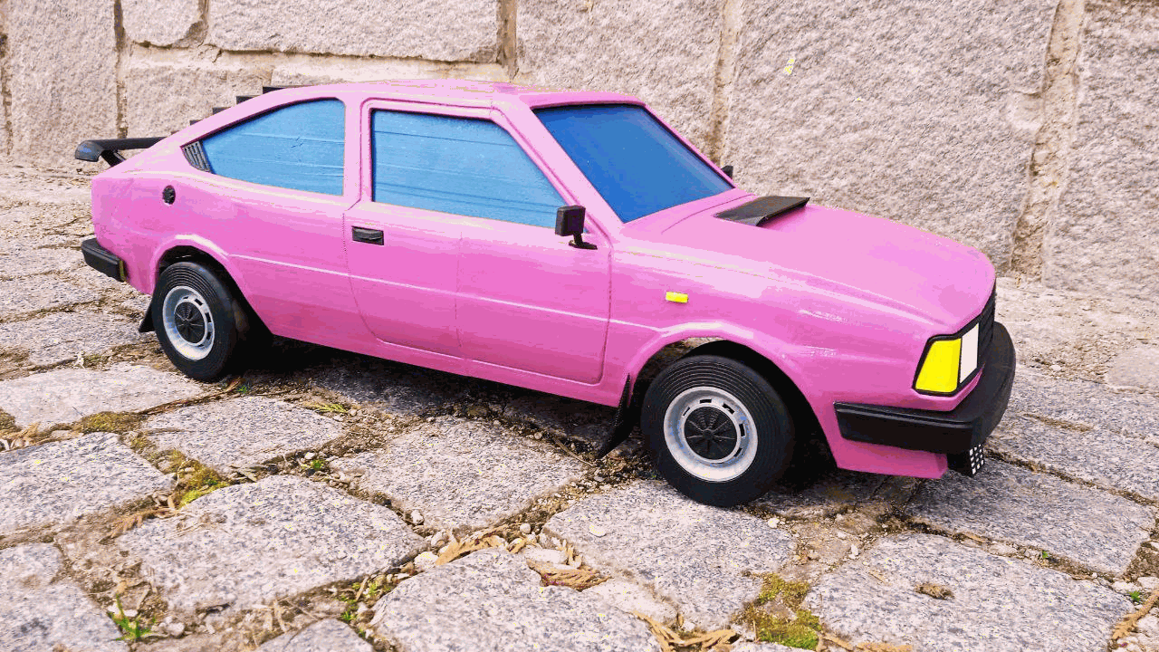 Mô hình thân xe RC Škoda 130 Rapid 1:8 - Chi tiết và sống động - Image 1