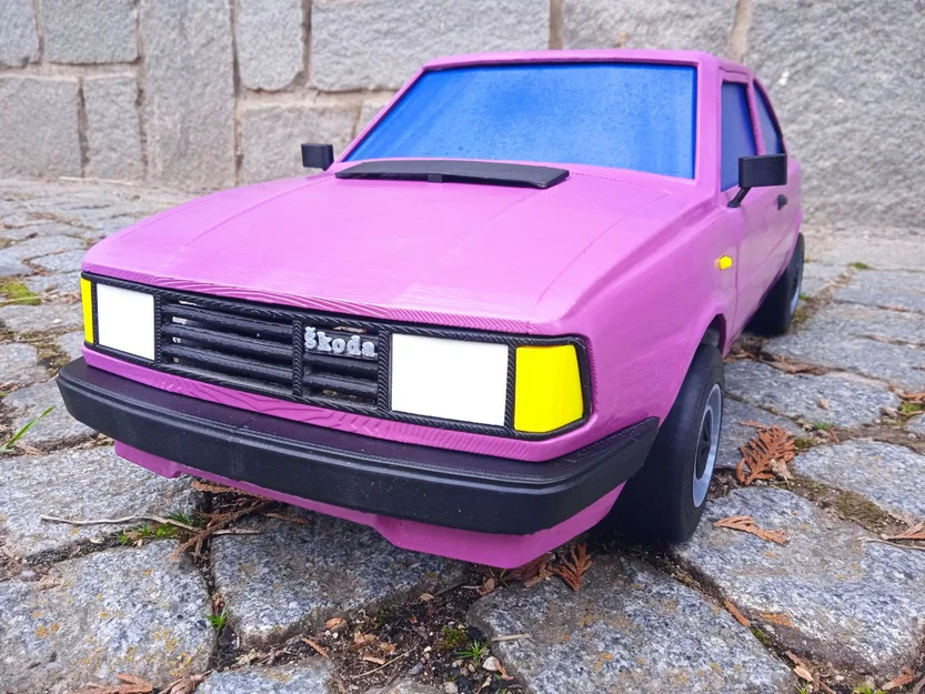 Mô hình thân xe RC Škoda 130 Rapid 1:8 - Chi tiết và sống động - Image 2