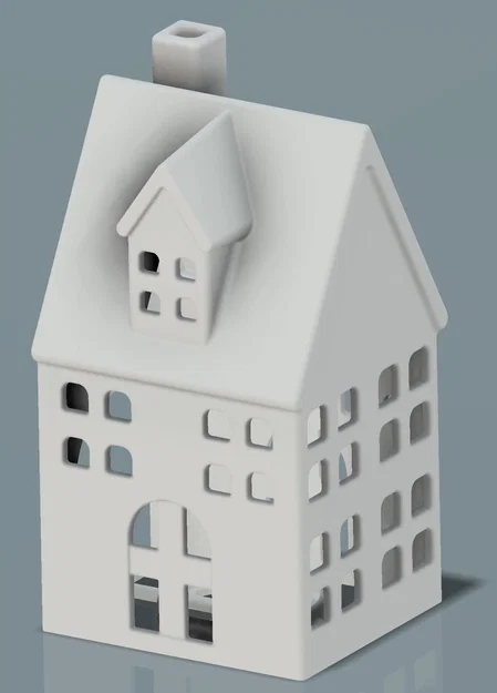 Ngôi nhà giữa có khay đựng nến tealight - Image 1