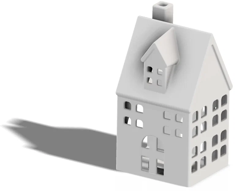 Ngôi nhà giữa có khay đựng nến tealight - Image 5