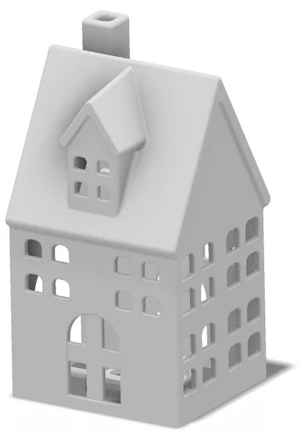 Ngôi nhà giữa có khay đựng nến tealight - Image 6