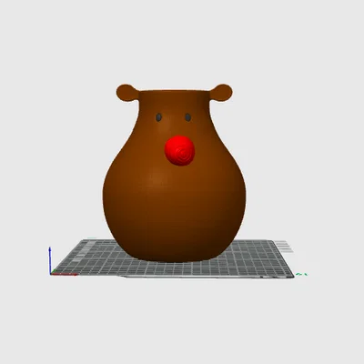 Bình Hoa Tuần Lộc (Reindeer Vase)