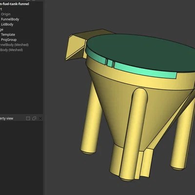Phễu tiếp nhiên liệu cho xe Simson (có nắp và file FreeCAD)