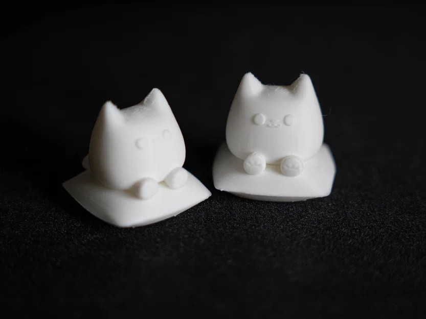 Mô hình chú mèo ú dễ thương ngồi trên gối (Cute Chubby Cat 3D) - Image 2