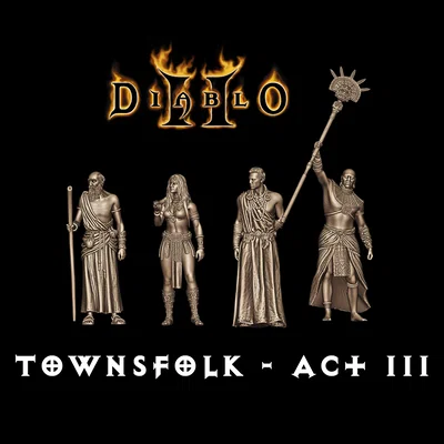 Mô hình NPC Act III trong Diablo II Resurrected - File 3D in ấn