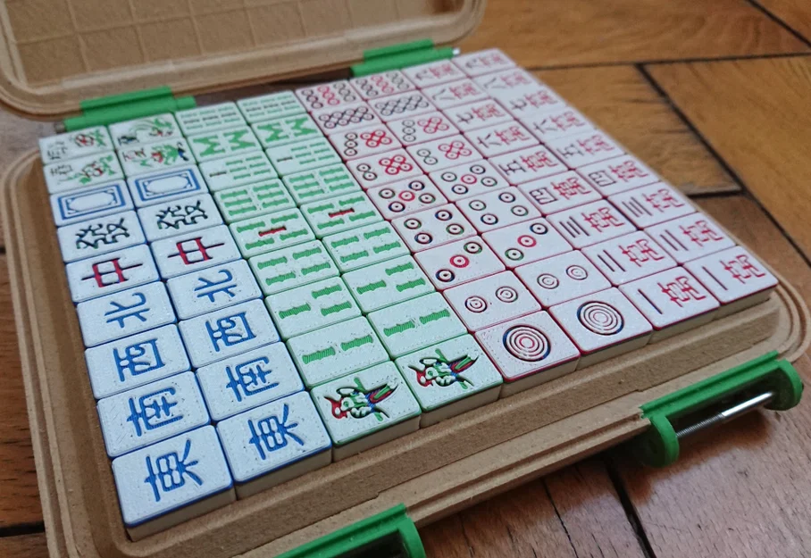 Mahjong (bản du lịch) – Bộ 144 quân kèm hộp đựng - Image 4