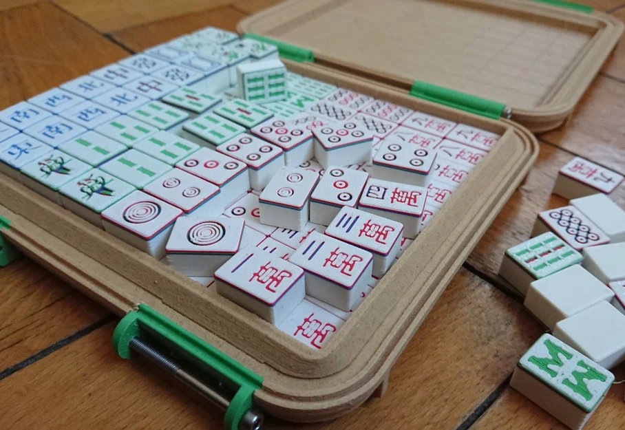 Mahjong (bản du lịch) – Bộ 144 quân kèm hộp đựng - Image 5