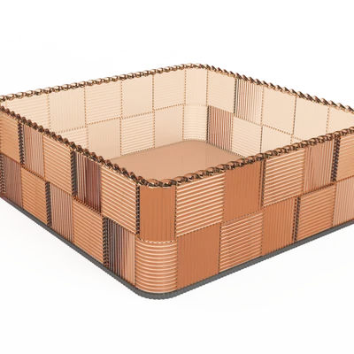 Mẫu in 3D giỏ hình vuông (Square Basket) trang trí và đựng đồ