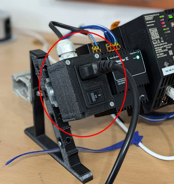 Hộp công tắc nguồn IEC C14 gắn DIN rail - Image 1