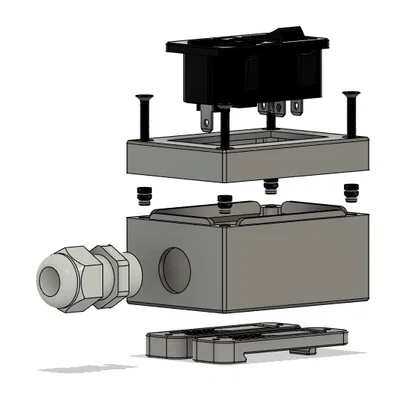 Hộp công tắc nguồn IEC C14 gắn DIN rail