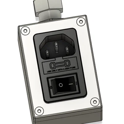 Hộp công tắc nguồn IEC C14 gắn DIN rail