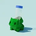 Giá đỡ ống nghiệm 50mL hình Bulbasaur Low-Poly - In 3D cực chất - Thumbnail 1