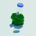 Giá đỡ ống nghiệm 50mL hình Bulbasaur Low-Poly - In 3D cực chất - Thumbnail 2
