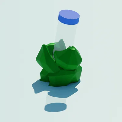 Giá đỡ ống nghiệm 50mL hình Bulbasaur Low-Poly - In 3D cực chất