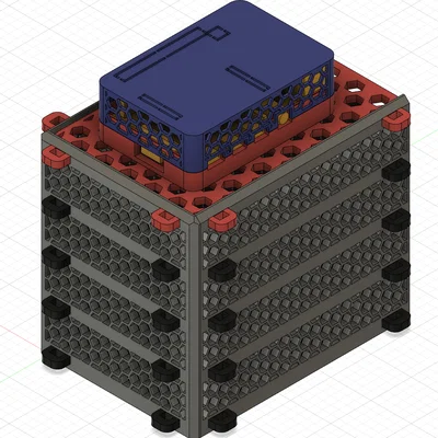 SSD-/HDD Tower & Khay gắn Raspberry Pi 4