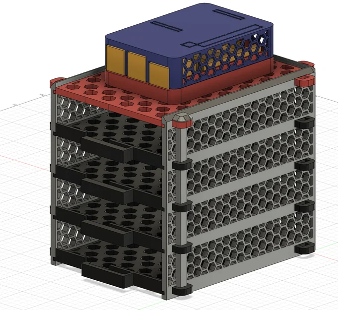 SSD-/HDD Tower & Khay gắn Raspberry Pi 4 - Image 4