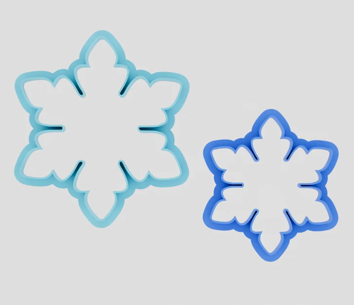 Khuôn Cắt Bánh Quy Hình Bông Tuyết Cho Mùa Giáng Sinh (2 Kích Thước) - Image 2