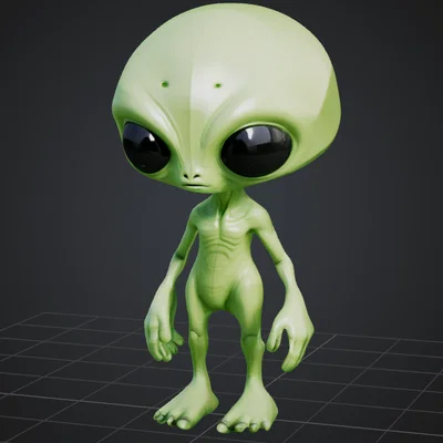 Mô hình người ngoài hành tinh (Alien) 3D in nhựa cực dễ thương