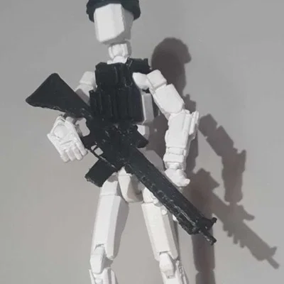 Mô hình súng trường SG553 cho Dummy 13 - Phụ kiện in 3D