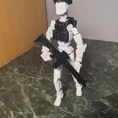 Mô hình súng trường SG553 cho Dummy 13 - Phụ kiện in 3D