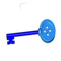 Chìa khóa Coraline Button Key - Thumbnail 1