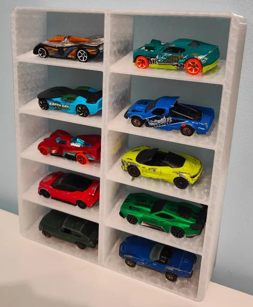 Kệ trưng bày nghiêng cho xe HotWheels/Matchbox/Diecast 1:64 - Image 1