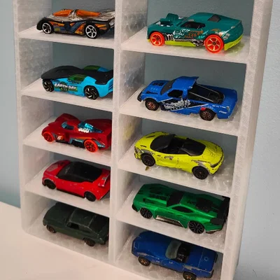 Kệ trưng bày nghiêng cho xe HotWheels/Matchbox/Diecast 1:64
