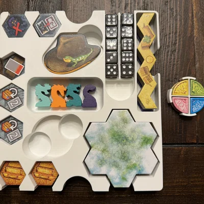 Insert/Organizer Quest for El Dorado (Lautapelit) – đủ mọi expansion & promo